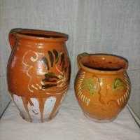 2 vase, vechi, ceramice