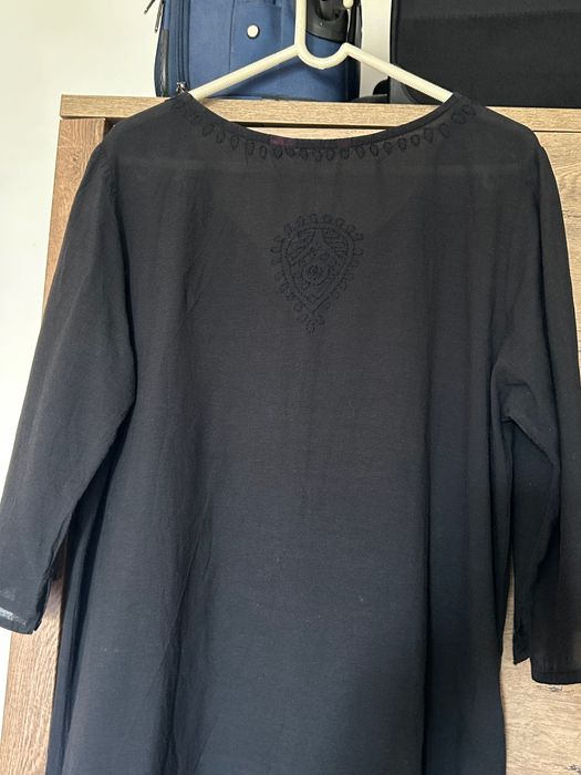 Rochie neagra casual Indiska, transparenta