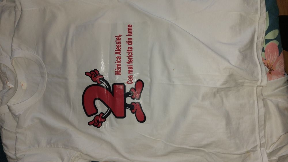 Vând tricouri personalizate pentru întreaga familie-2 ani Alessia