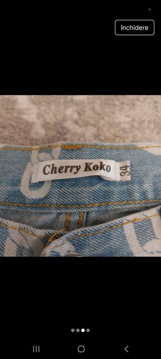 Blugi cu imprimeu marimea 34