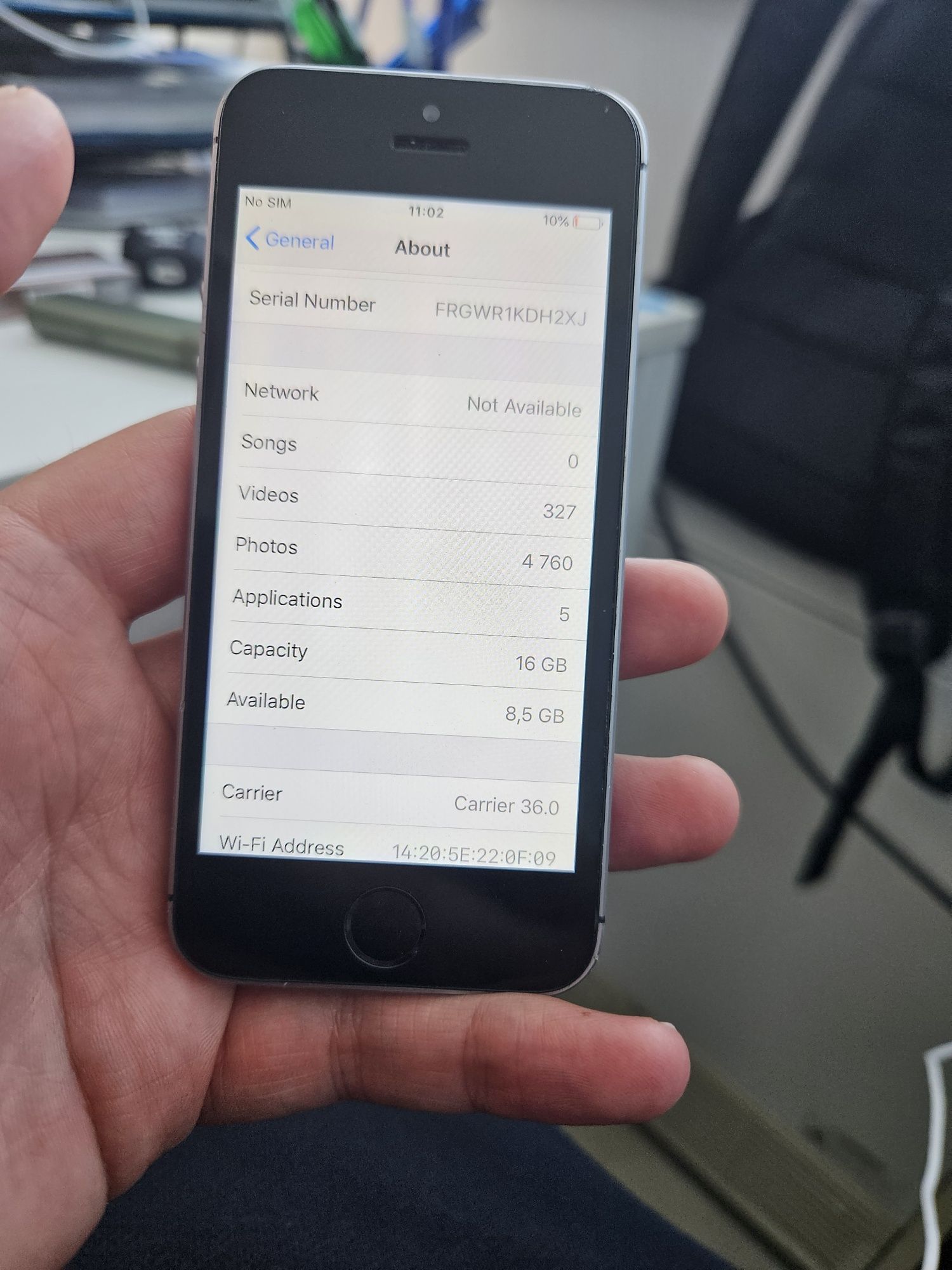 Iphone SE 16 GB black