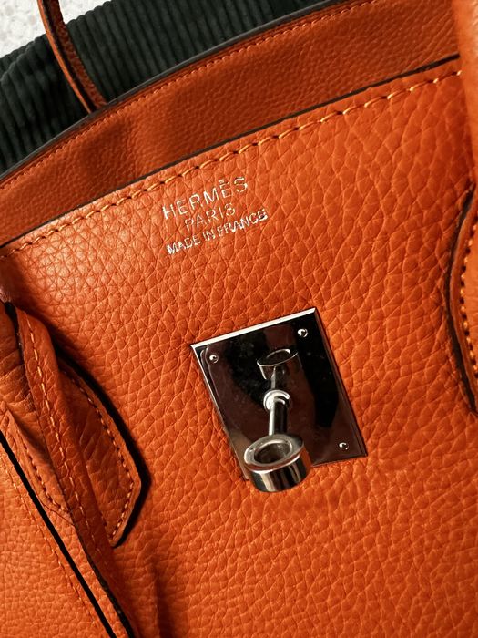 Hermes Birkin orange togo leather 35 cm