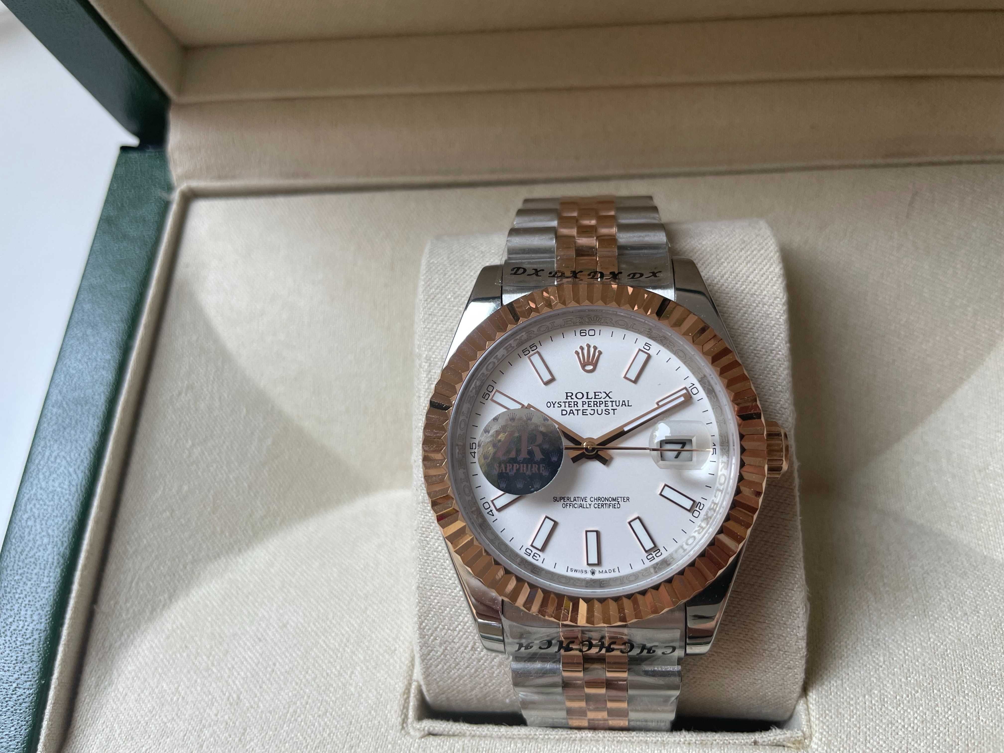 Rolex Datejust 36-41 White Dial Two Tone Jubilee Bracelet! Poze reale!