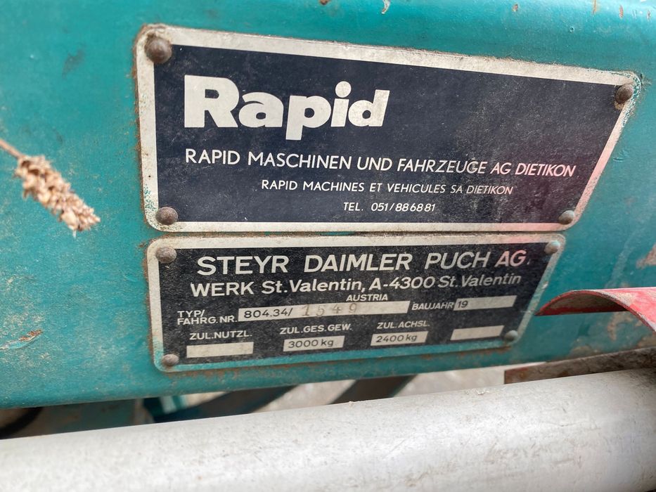 Steyr Remorca de adunat fan Ladewagen 3.7 tone