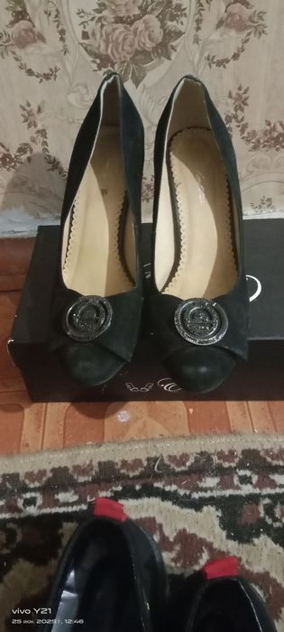 Туфли замшевые женские элегантные