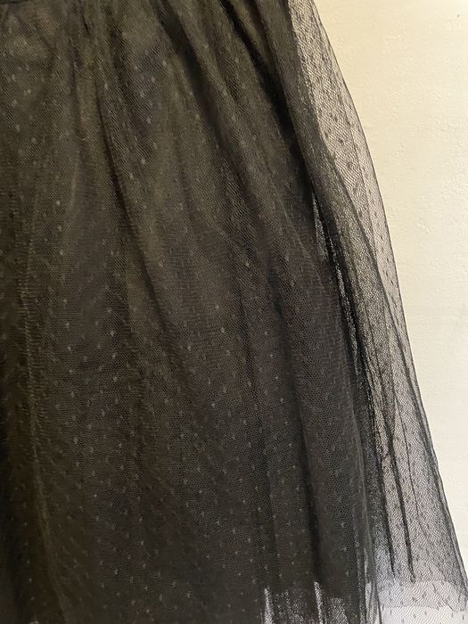 Rochie neagra de seara, ocazie, banchet, matase si tul nr.12,