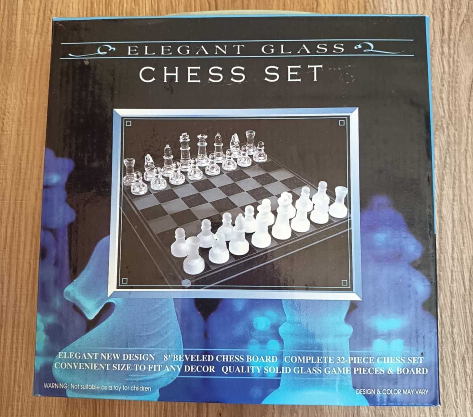 Стъклен шах Elegant glass chess set