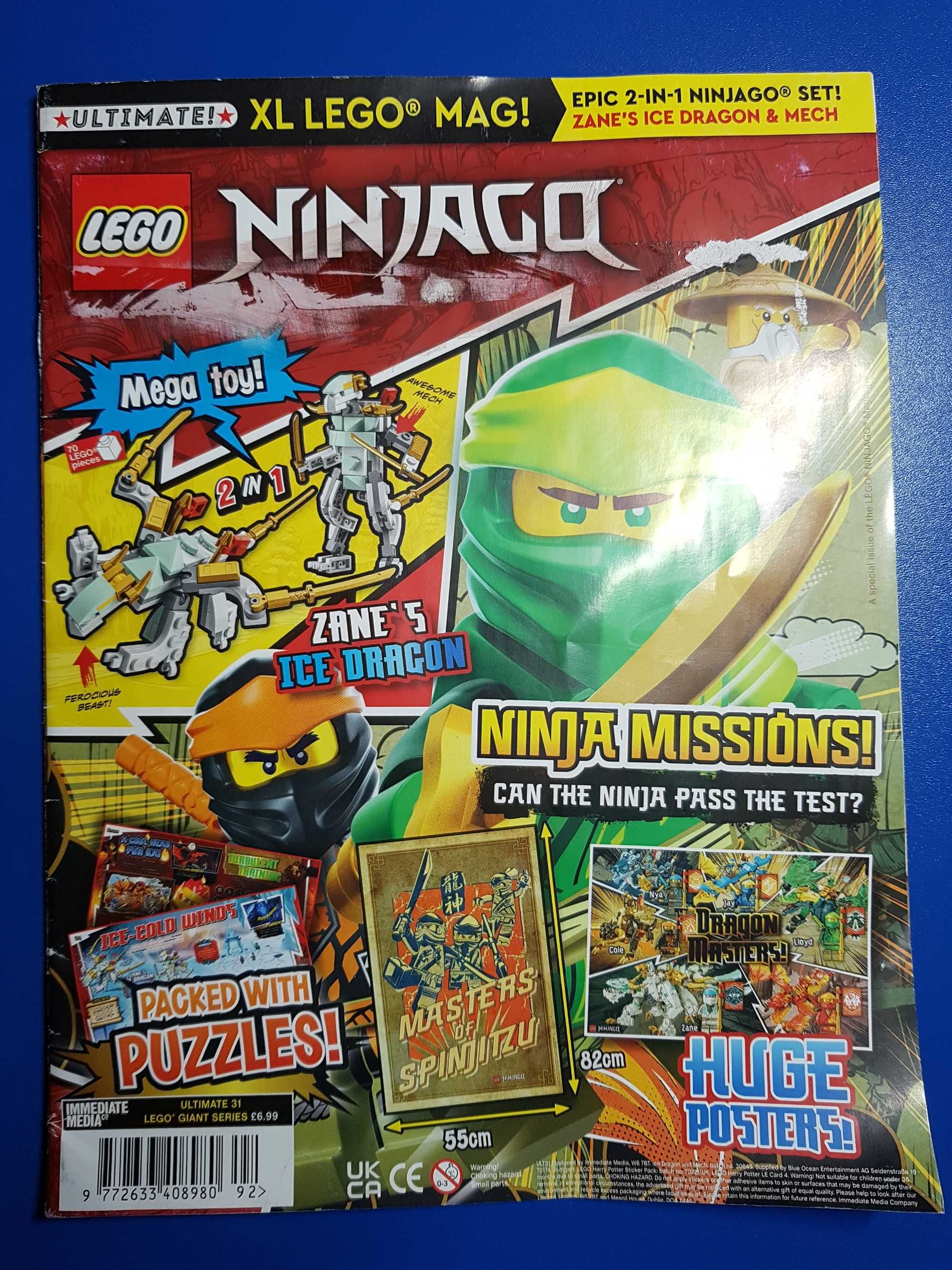 Revista Ninjago in limba engleza fara joc si poster