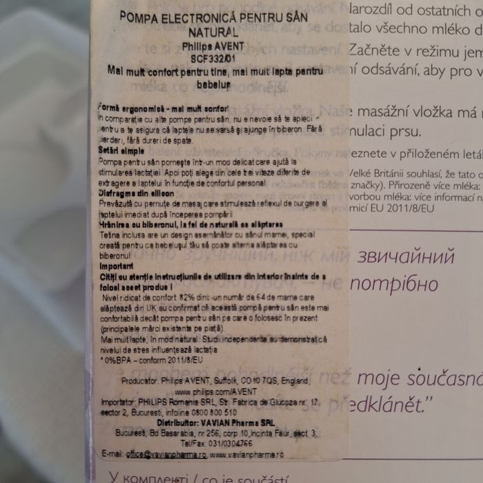 Pompa electrica pentru sân Philips Avent