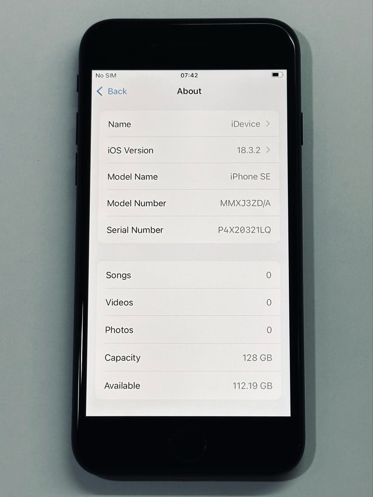 iPhone SE2022 Black 98% MDM 128GB