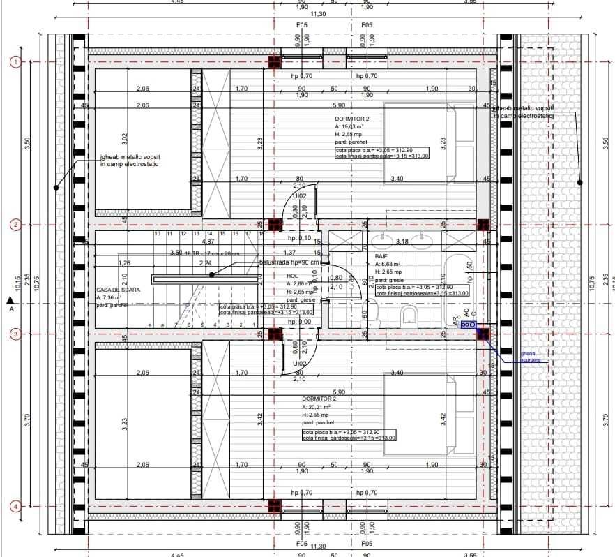 Teren cu proiect de casă + autorizație construcție, 18km de Cluj