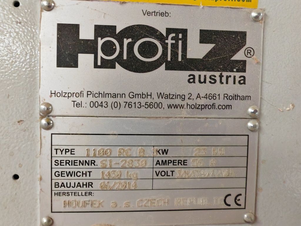 Holzprofi Austria BULDOG 3 1100 RC Masina calibrat si slefuit lemn