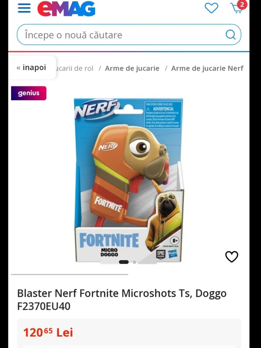 Blaster Nerf Fortnite Microshots Ts