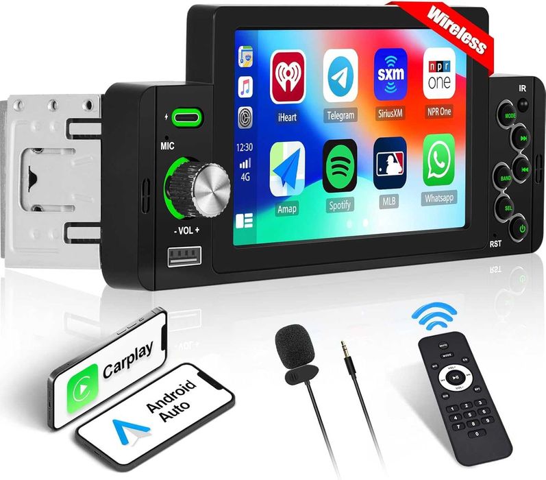CAMECHO 1 Carplay Wireless 5 Inch HD Autoradio