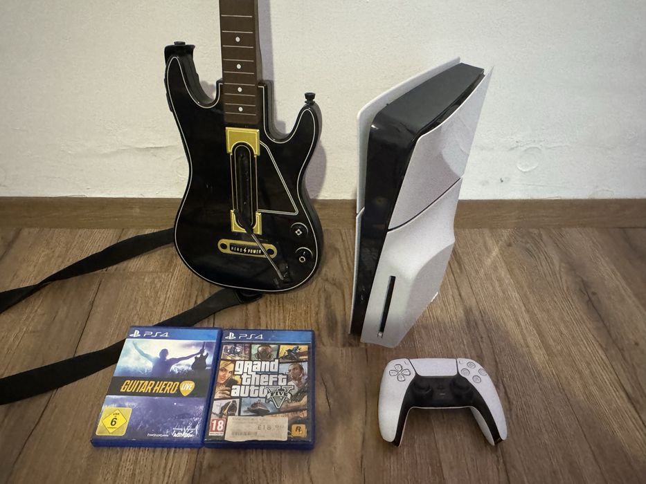 Playstation 5 slim 1TB 1 maneta si 2 jocuri