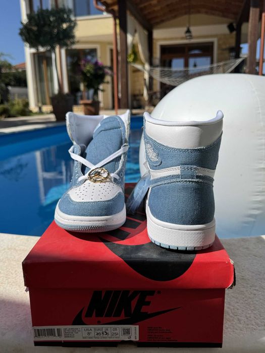 Jordan 1 Denim Кецове 42 EUR + Кутия