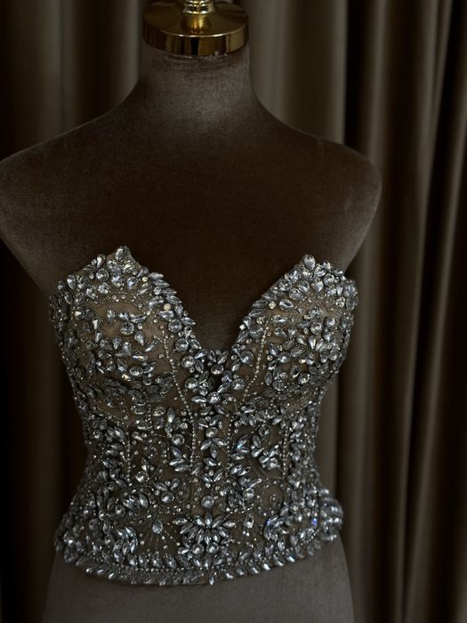 Corset cu pietre si cristale swarovski