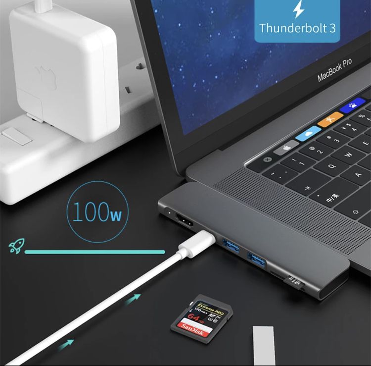 Usb Hub 7 в 1 для макбук