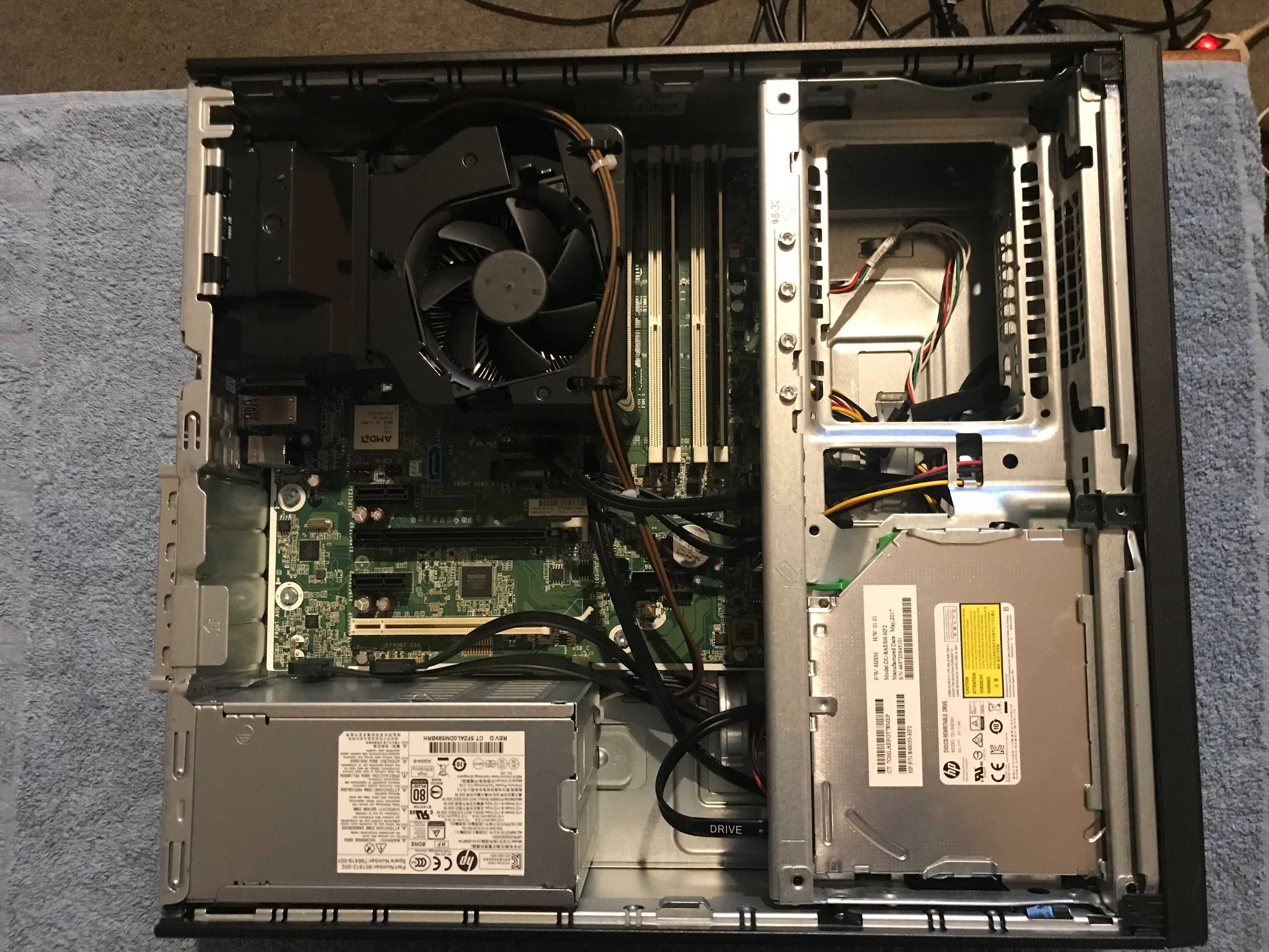 HP EliteDesk 705 G3 - SFF,A12 9800 / 3.8 GHz - RAM 16 GB DDR4