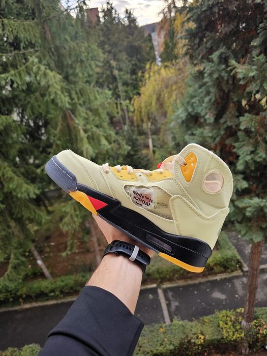 Air Jordan 5 Retro Off White Sail 42
