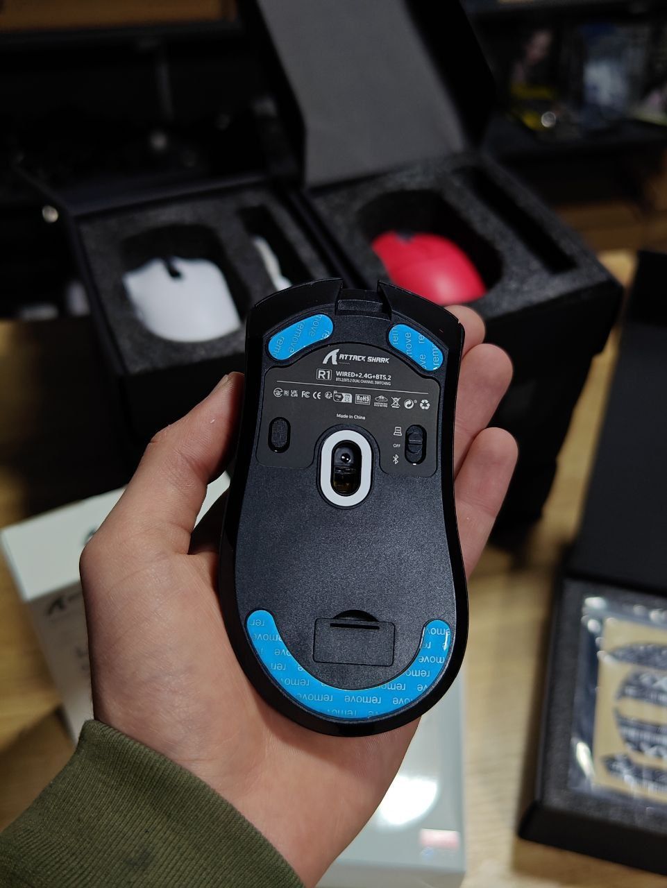 Мышька Attarck shark 1800dpi безпроводной