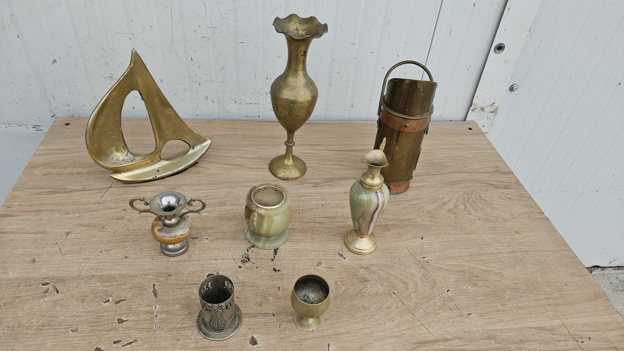 Lot obiecte decorative din bronz