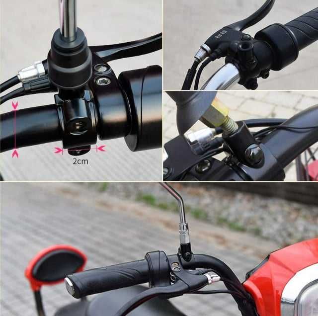 Set Adaptor Prindere Oglinzi Colier Surub Ø 10mm