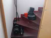 haltera 40 kg, 2 bare plus gantera