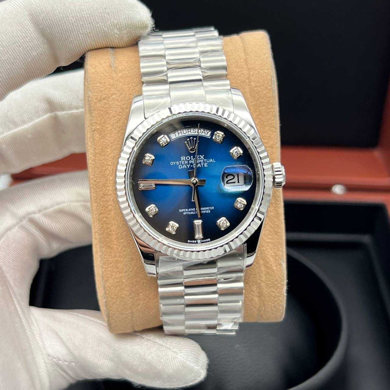 Rolex Day-Date 36mm сребро 1