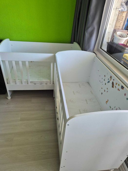 -50% Бебешко легло с колела 60X120 см + Матрак 60/120 см+ Подарък