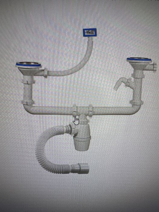 A-40092 Сифон двойной бутылочный 3 1/2"х40 мм