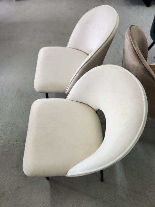 NOU Set 2 scaune "COVELO", catifea