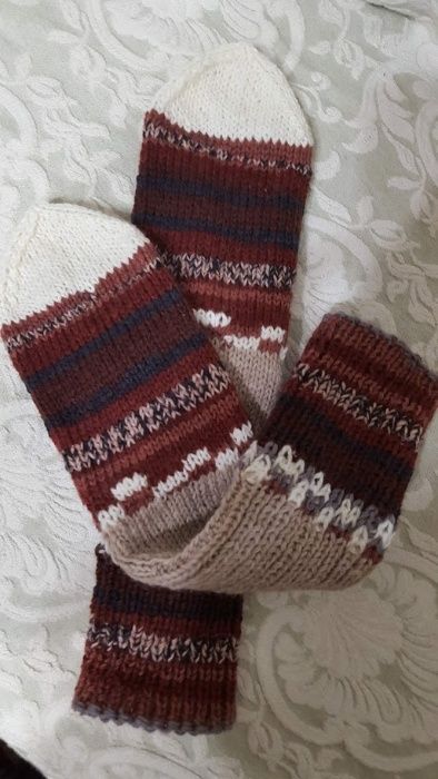 ръчно плетени чорапи