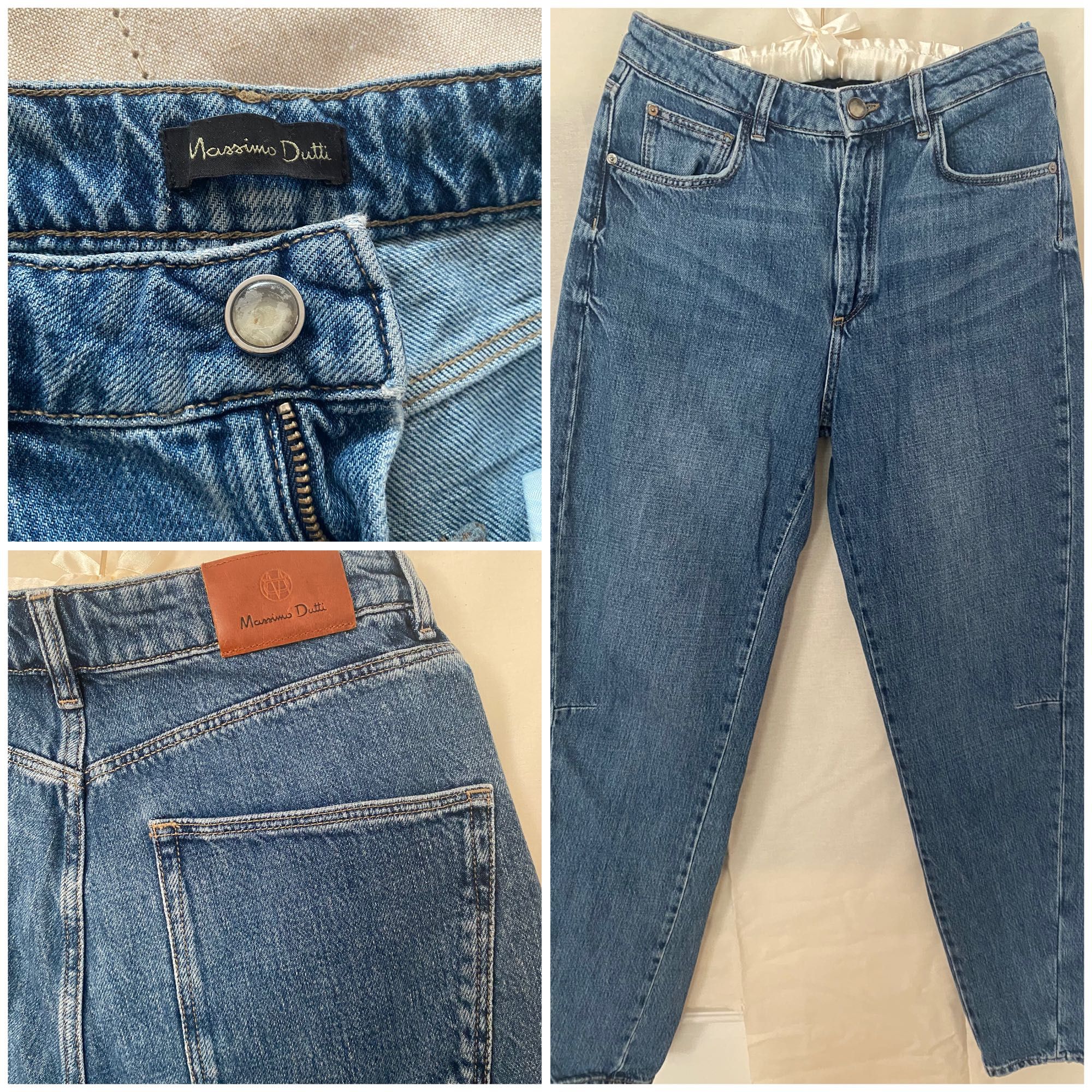 Дънки Massimo Dutti, 38 размер, широк модел