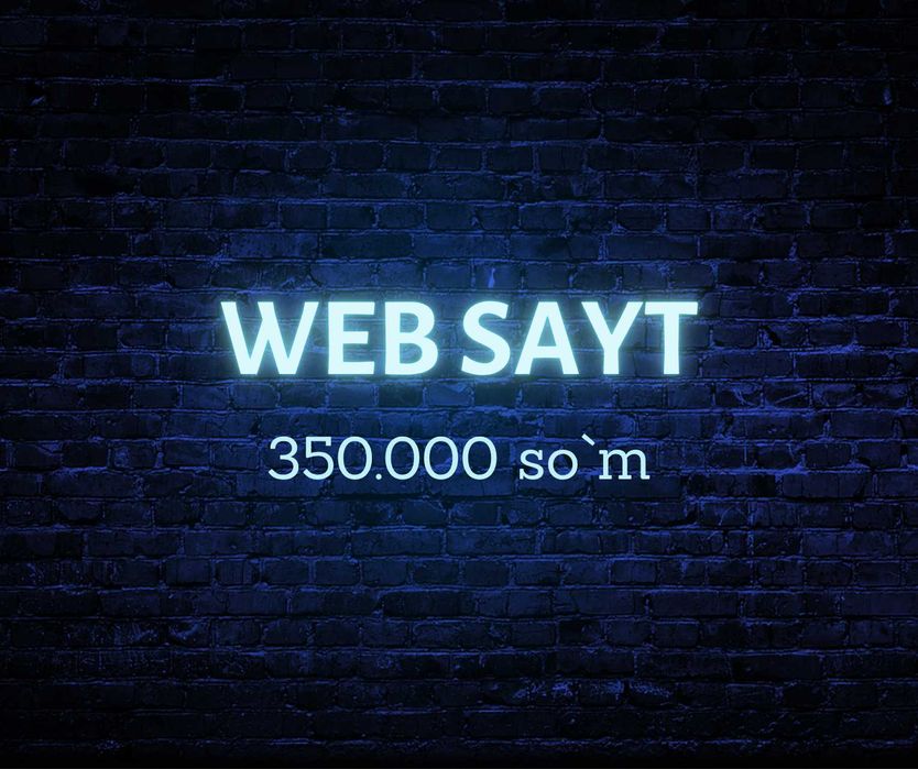 Arzon va sifatli sayt xizmati — 350 ming so‘mdan