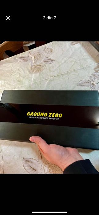 Sistem audio, Stație Ground Zero + Subwoofer Auna Condensator Hifonics