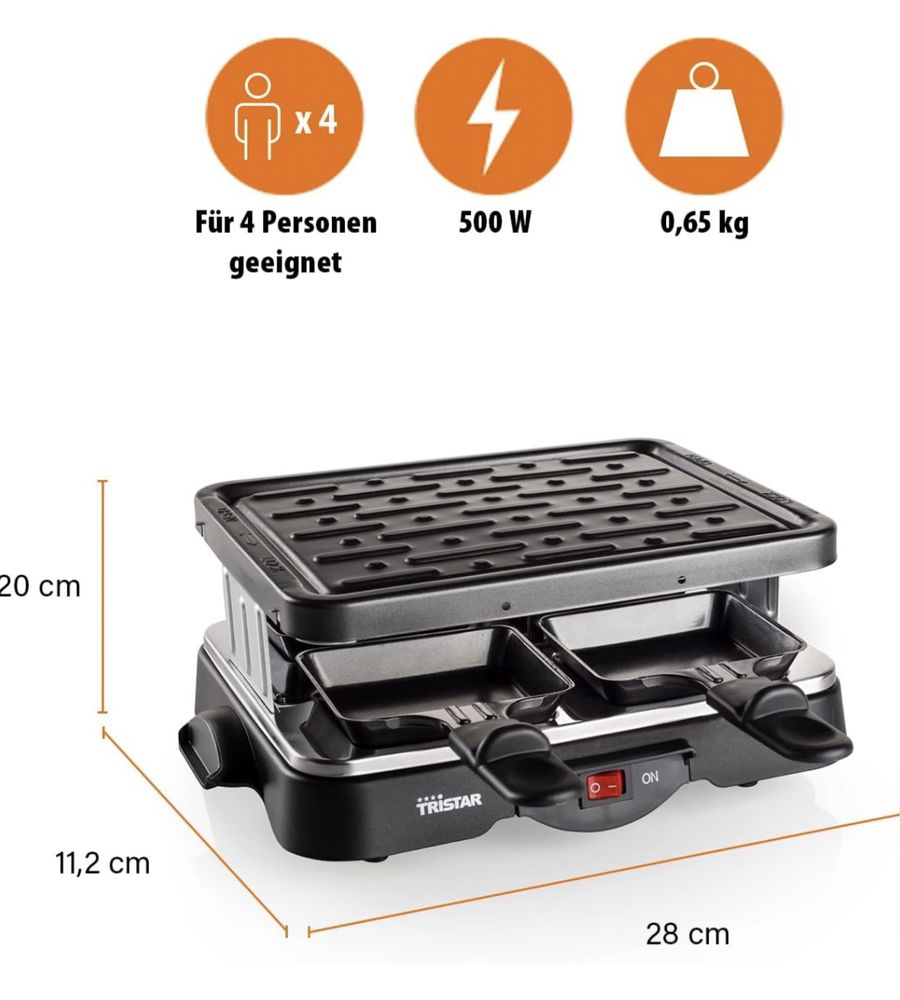 Tristar RA-2949 gratar cu raclete