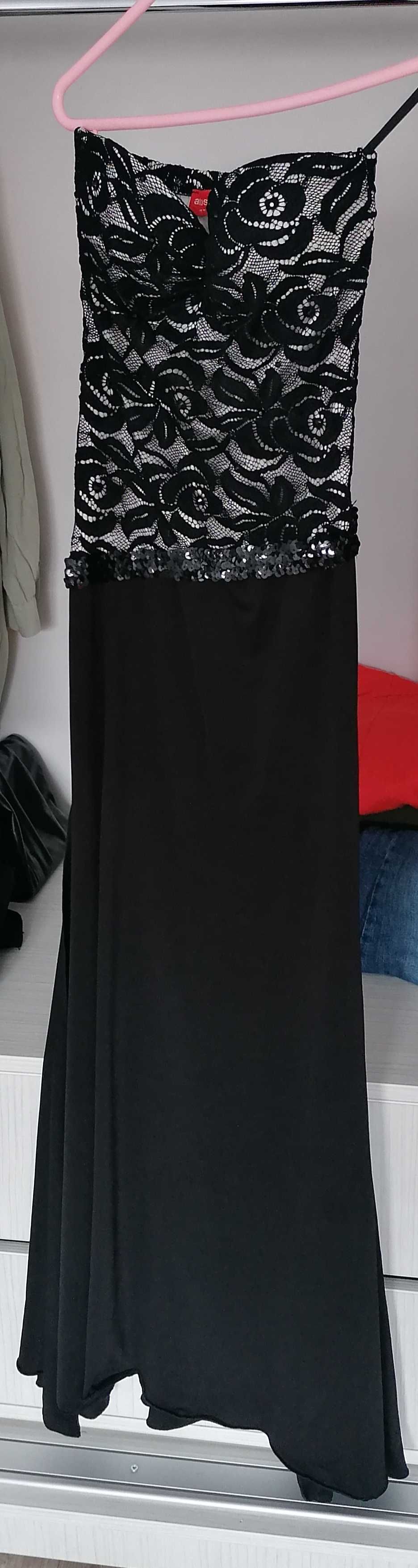 Rochie neagra lunga pentru evenimente