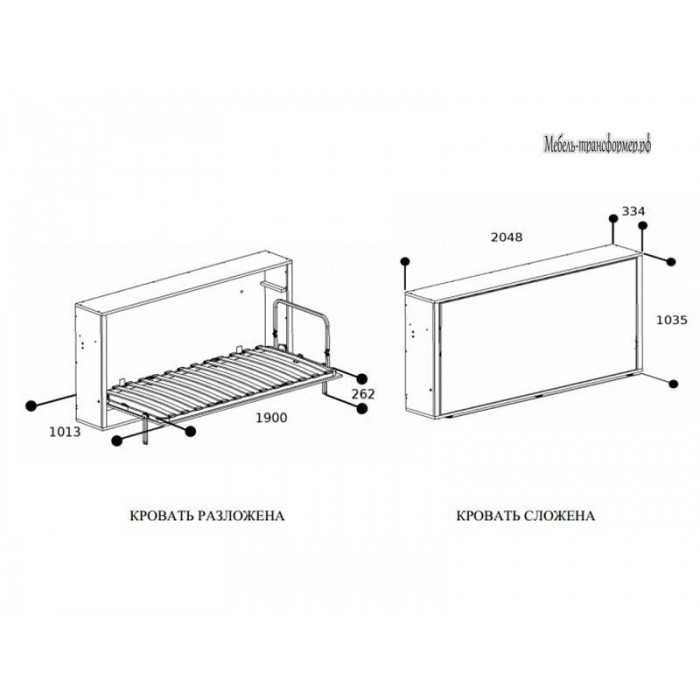 Механизм горизонтальной шкаф (комод) кровать трансформер (новый)