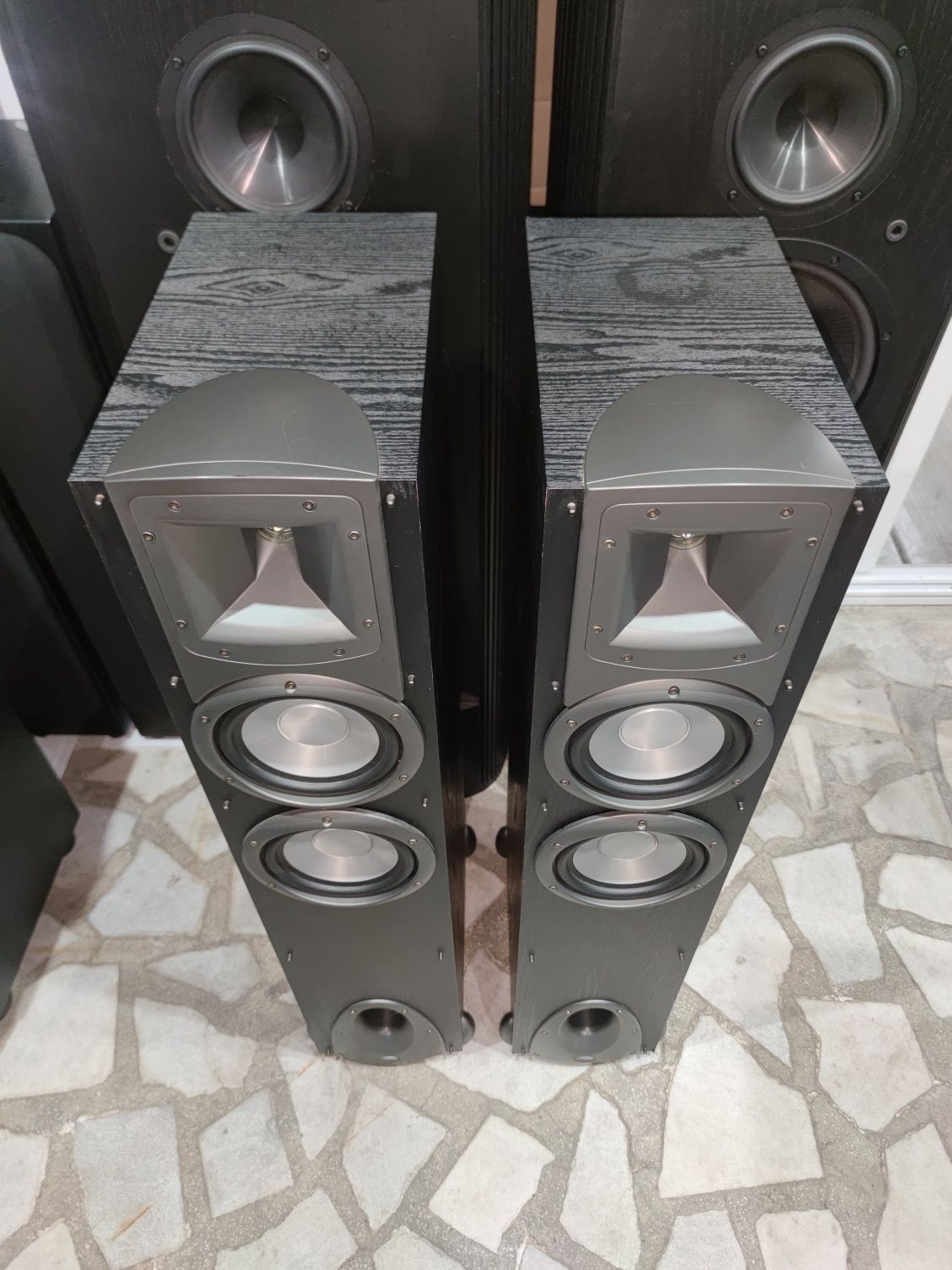 Тонколони Klipsch Synergy F2 и стерео усилвател(ресивър) NAD C326BEE