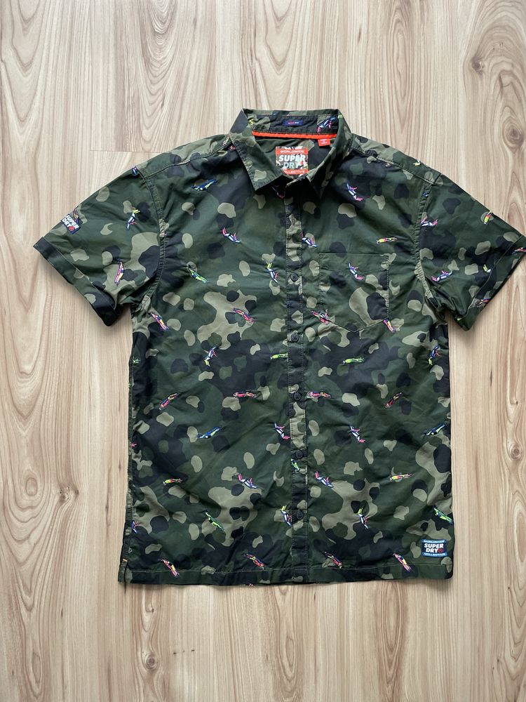 SUPERDRY / мъжка риза къс ръкав S/M