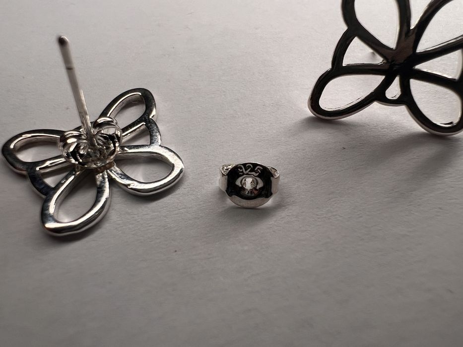 Set de argint cu fluturas