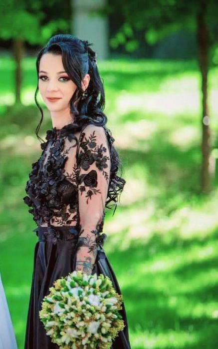 Rochie lungă 3d nașă