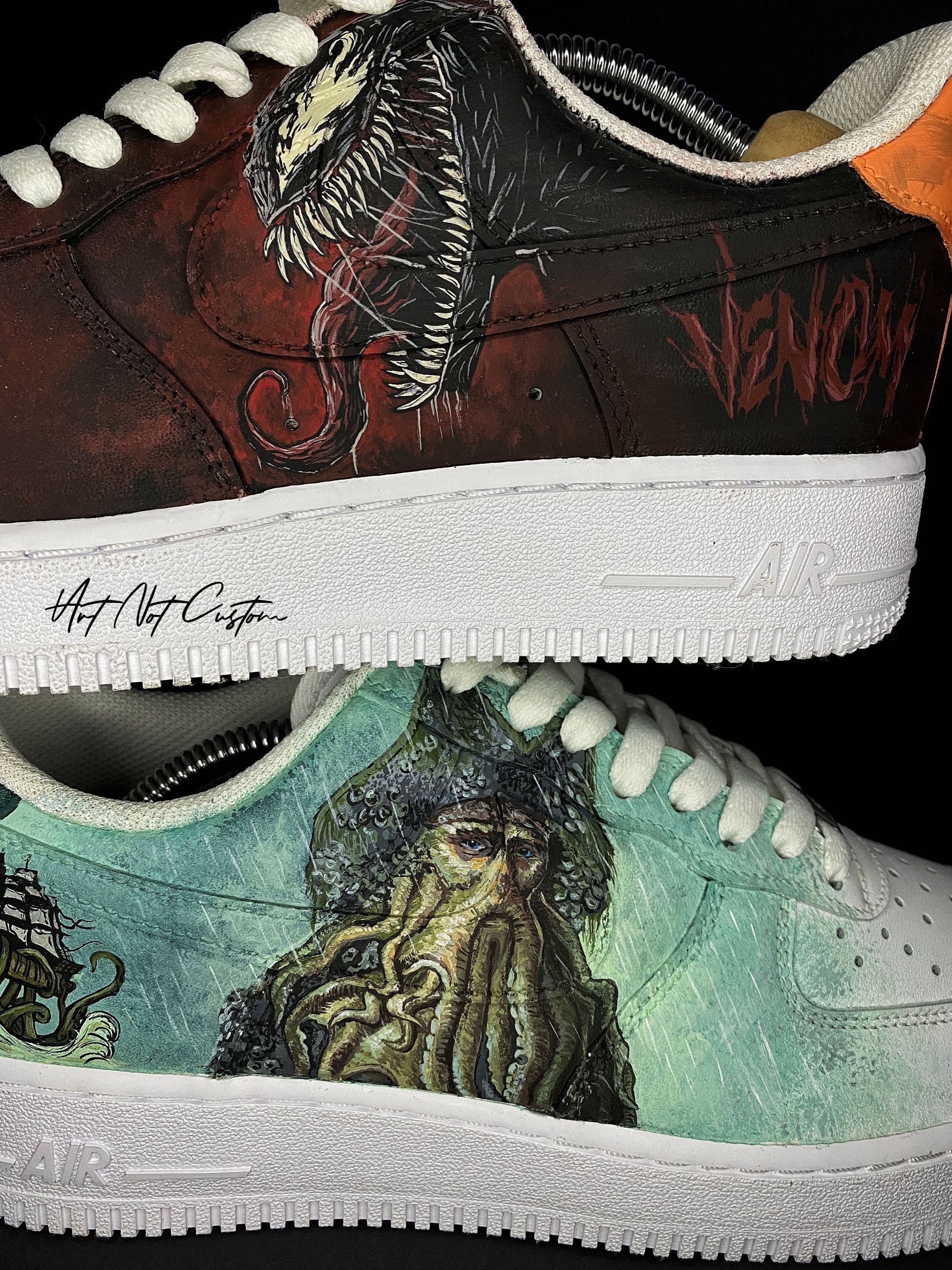 Personalizare Sneakersi, nike Air Force 1, Pirații din Caraibe, Marvel