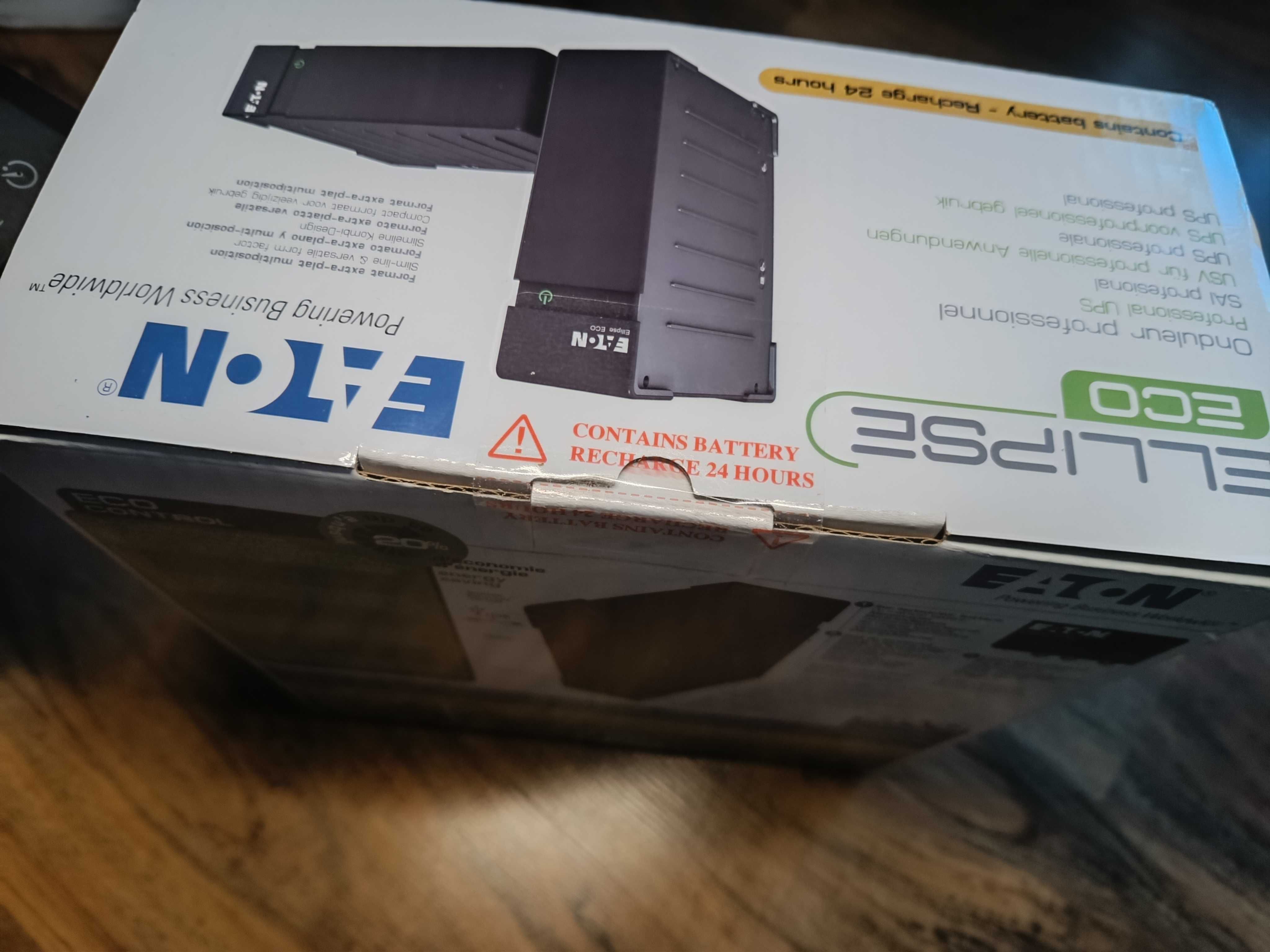 Чисто нов, НЕРАЗПЕЧАТАН UPS Eaton EL800USBDIN ECO, 800VA / 500W