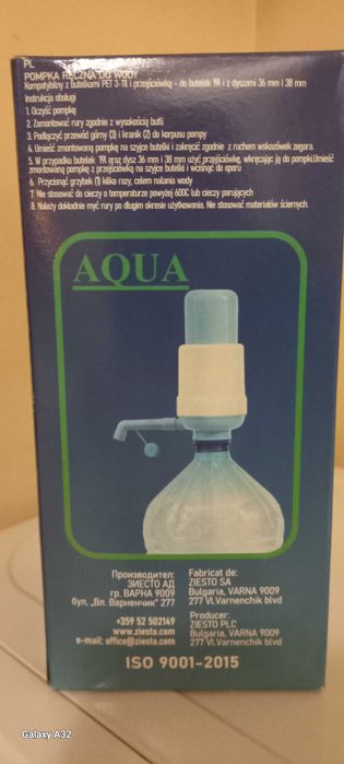 Pompa manuala apa "Lisa" si "Aqua"