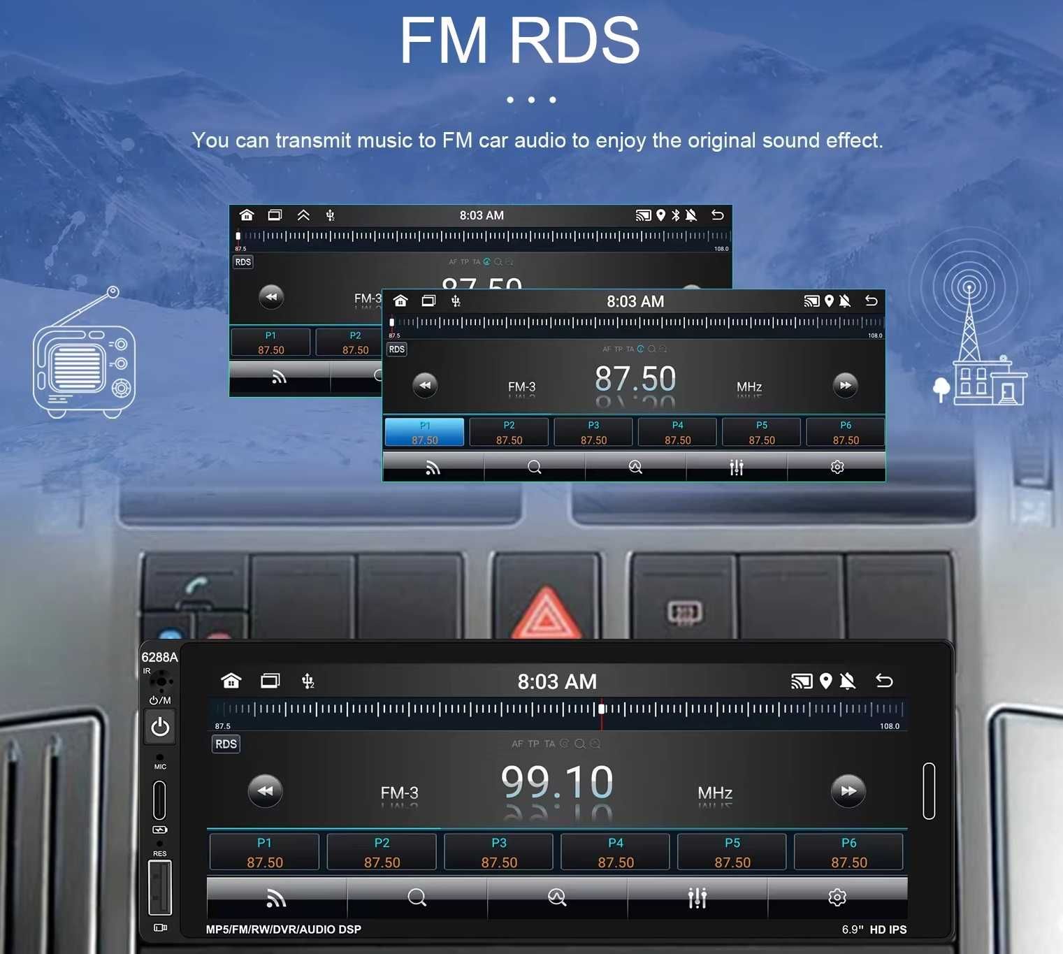 Мултимедия плеър навигация за кола с Android автомобил CARPLAY A-AUTO
