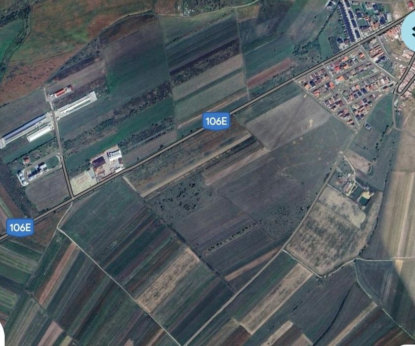 Vand teren extravilan 4350 mp langa Cristian, peste drum de ferma pui