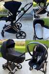 Carucior Cybex Priam 4 Sepia Black Special Edition Rose Gold
