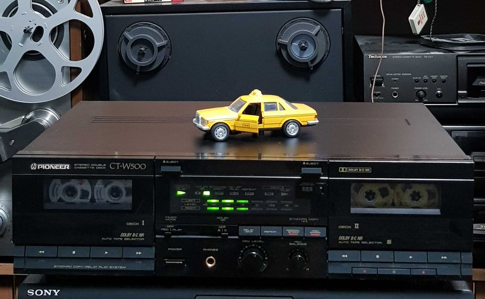Casetofon Deck Stereo Vintage PIONEER CT W500 BLACK (Made in Japan)